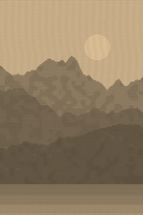 Decor — halftone V-groove